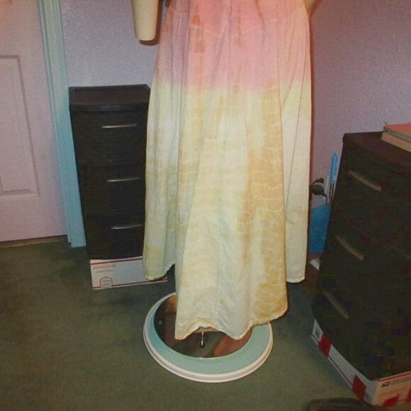 Pyramid Collection Maxi Dress Size L Gauze Sublimation Fairy Boho Coachella Y2K - Picture 10 of 12